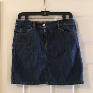 Loft denim jean skirt